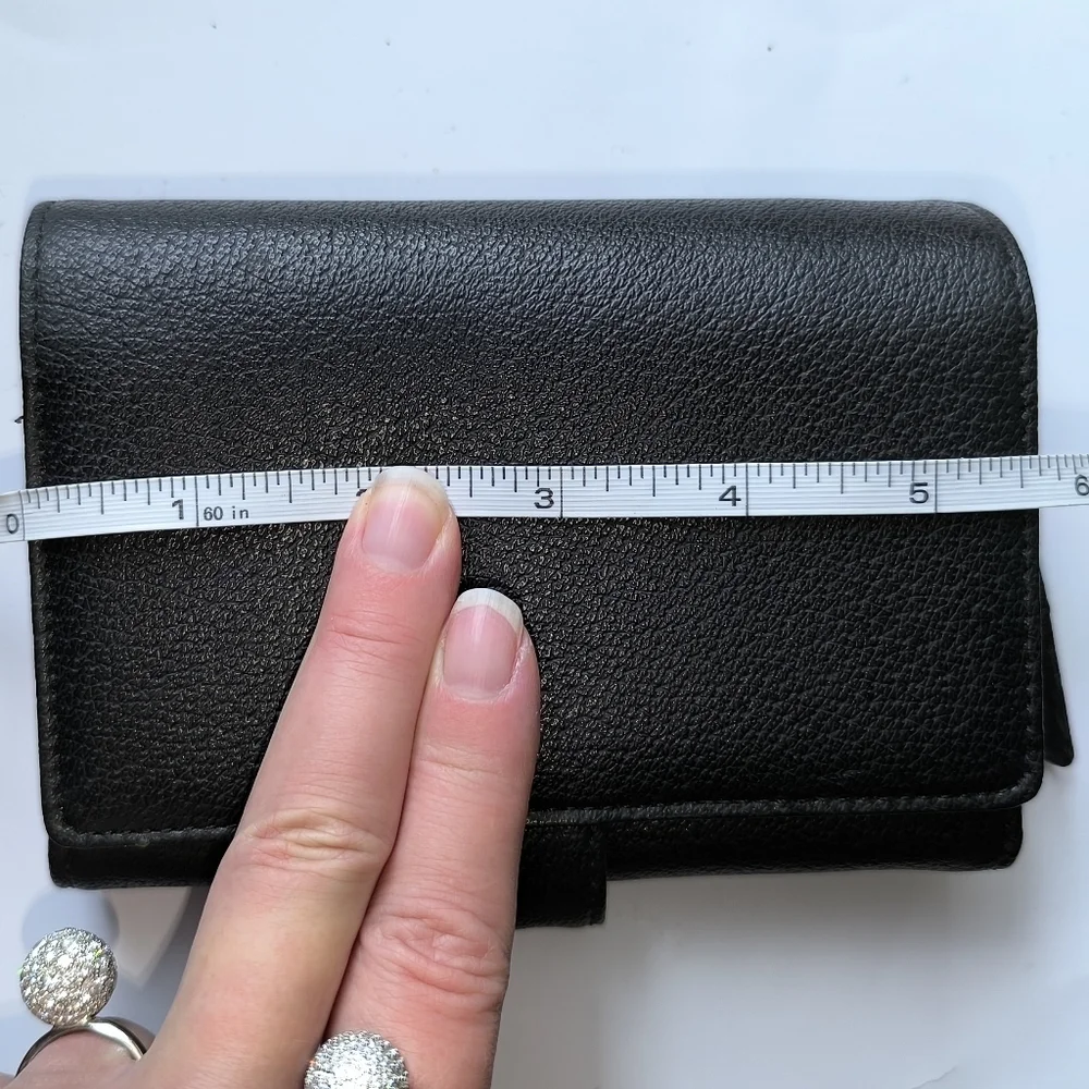Mike Fulton Black Leather Milti-functional Wallet